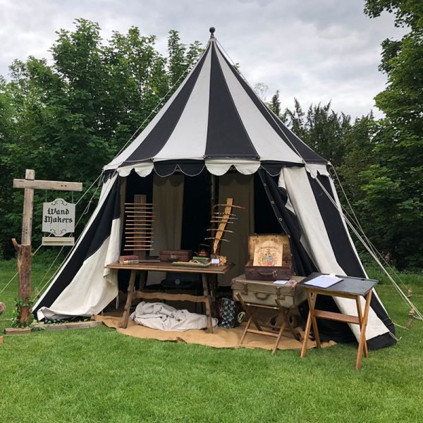 Medieval Pavilion Tent B&W