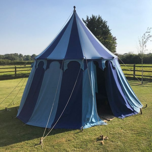 Medieval Pavilion Tent Blue